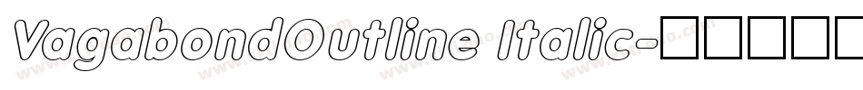 VagabondOutline Italic字体转换